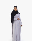Grey Mélange Long Shirt Abaya