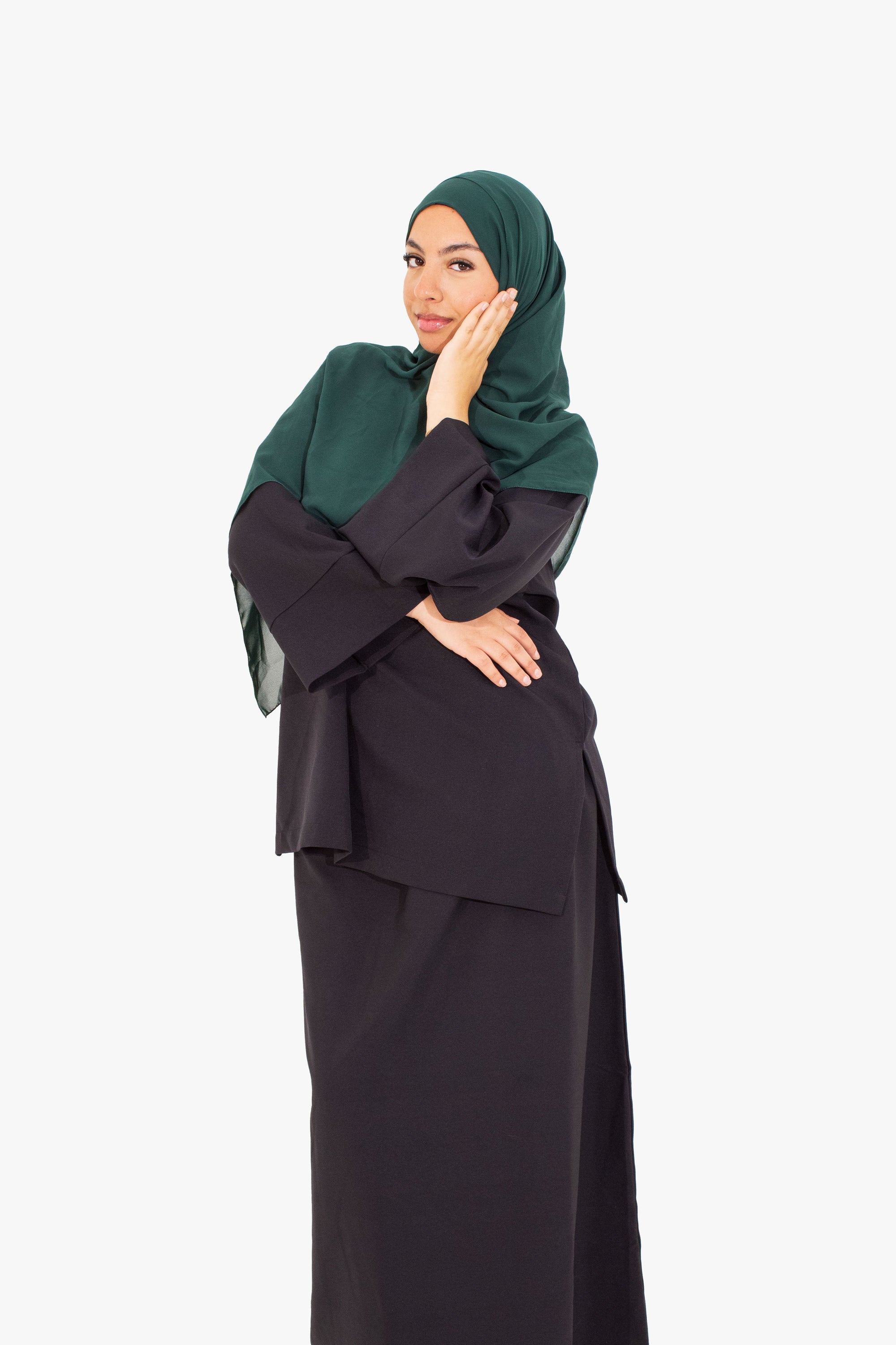 Black Two-Piece Abaya