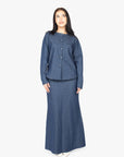 Dark Denim Mermaid Tail Skirt