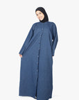 Dark Denim Long Shirt Abaya