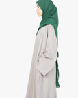 Cloud Grey Slit Kimono Abaya