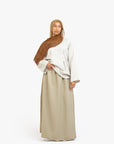 Stone Textured Double Pleat Top