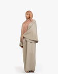 Soft Fern Textured Umbrella Sleeve Abaya
