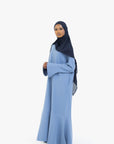 Powder Blue Tulip Sleeve Abaya