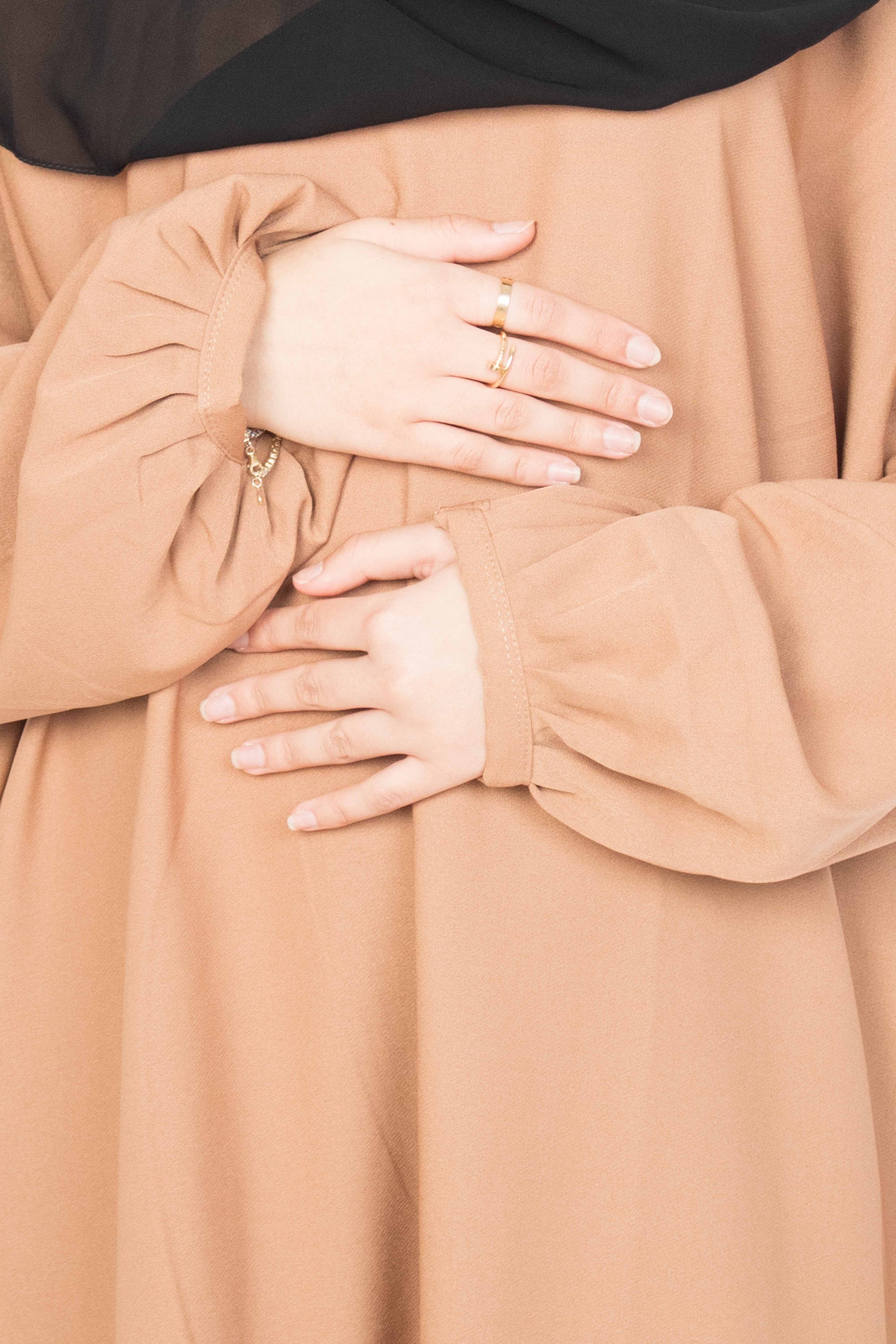 Caramel Batwing Abaya