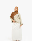 Khaki Textured Tulip Sleeve Top