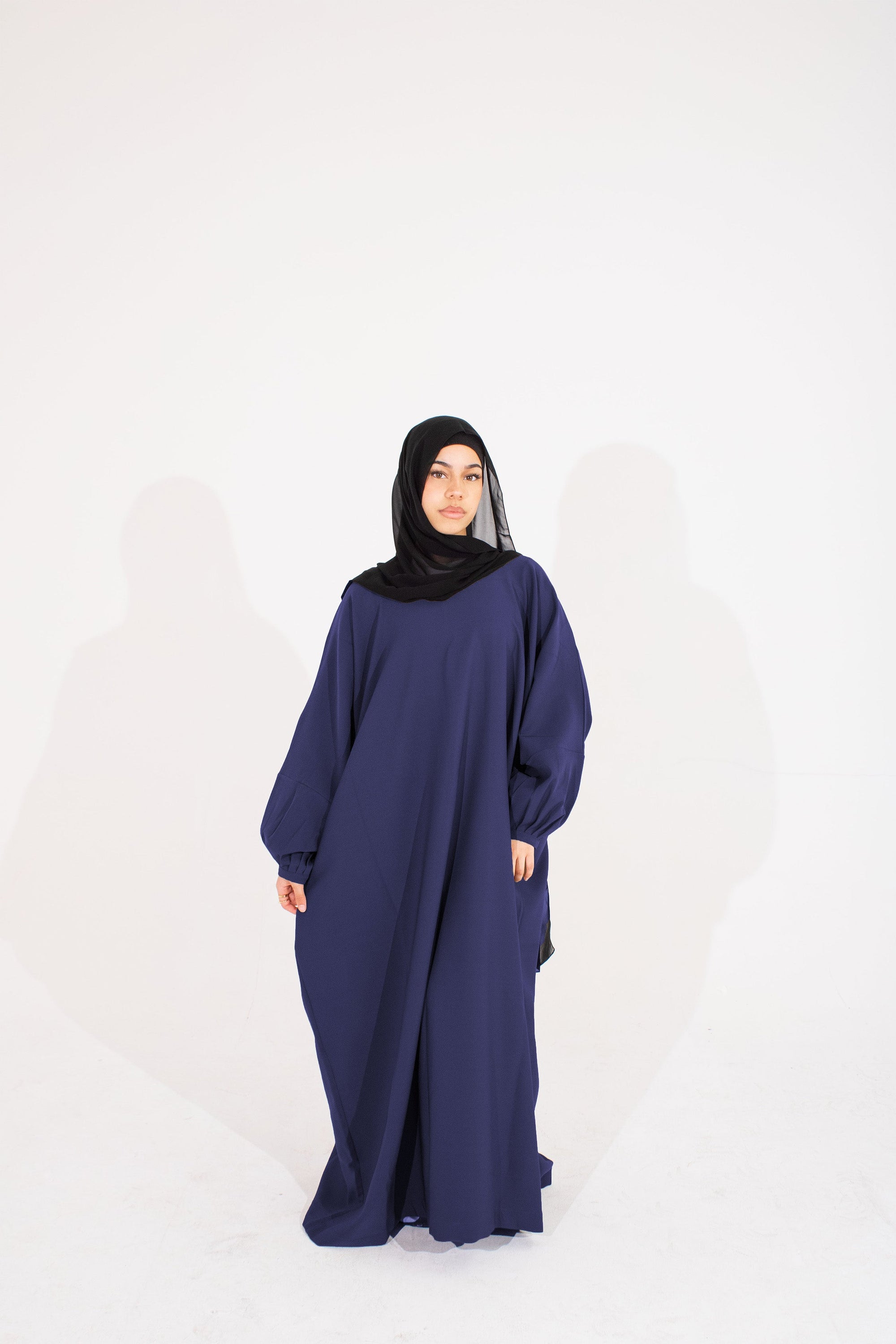 Navy Batwing Abaya