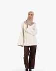 Brown Ribbon Linen Cotton Trousers
