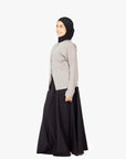Grey Round Neck Blazer