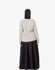 Grey Round Neck Blazer