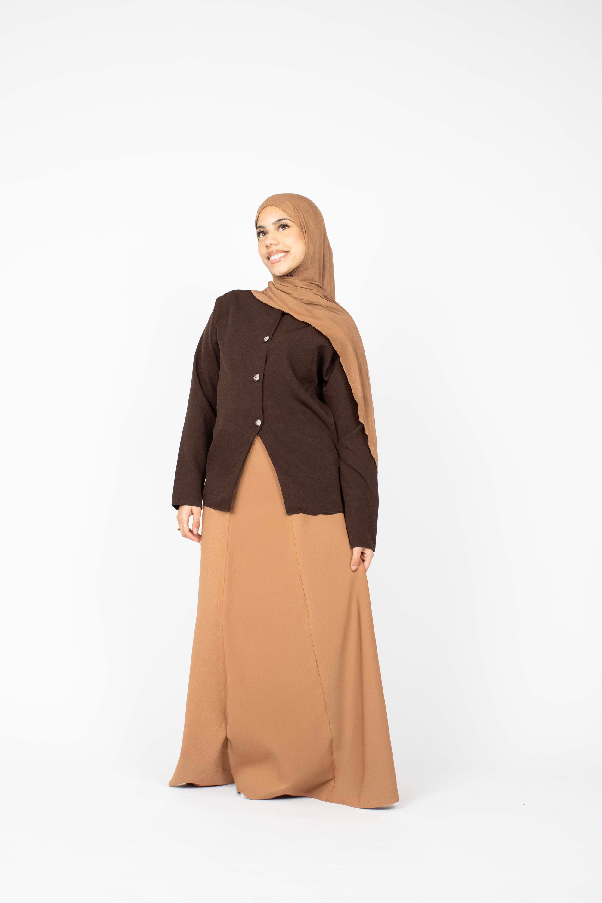 Caramel Eight-Panel Skirt