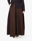 Mocha Brown Eight-Panel Skirt