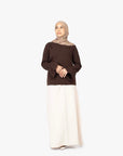 Cream Elasticated Skirt