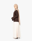 Cream Elasticated Skirt