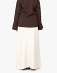 Cream Elasticated Skirt