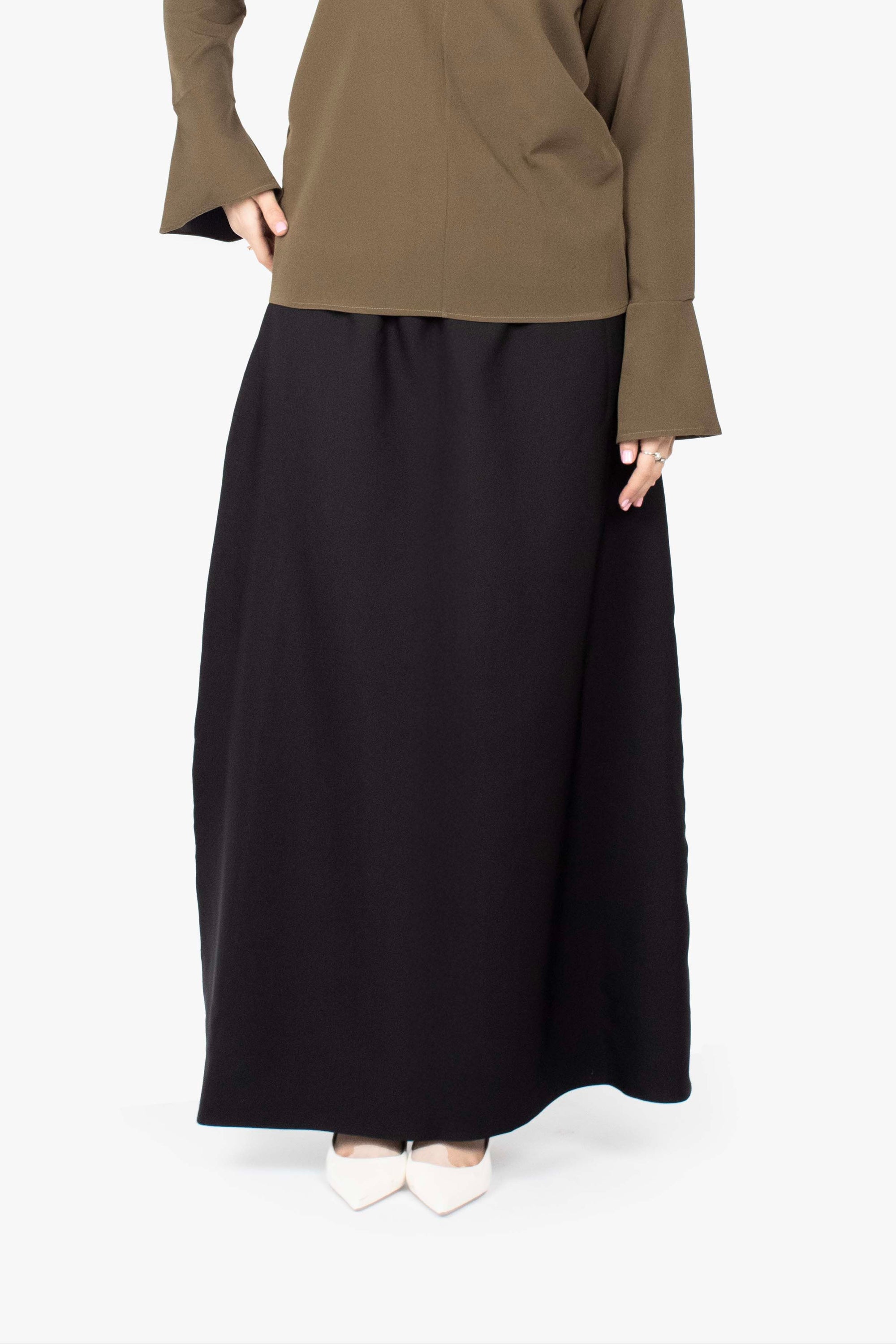 Black Elasticated Skirt