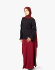 Burgundy Elasticated Skirt