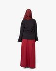 Burgundy Elasticated Skirt