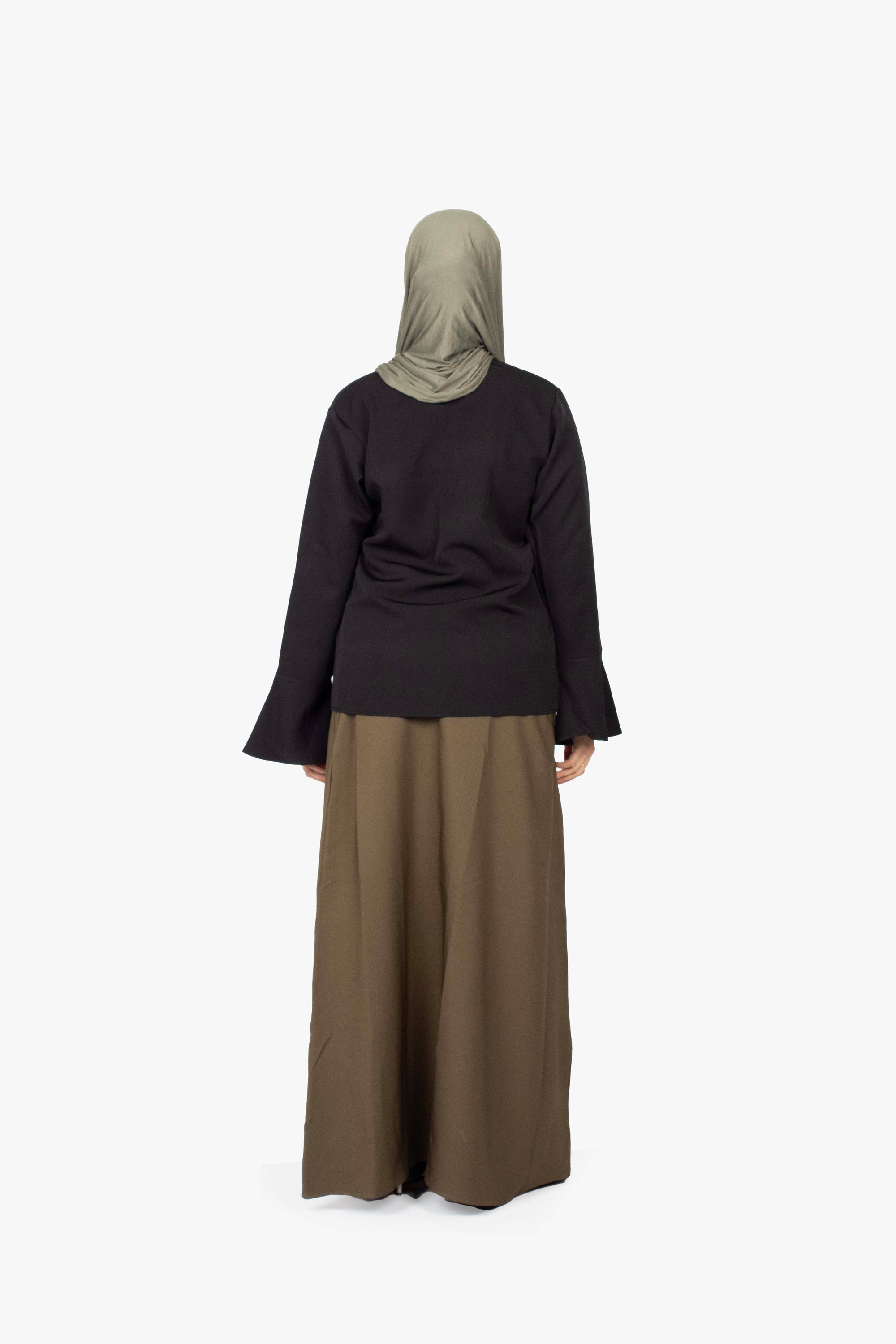 Khaki Elasticated Skirt