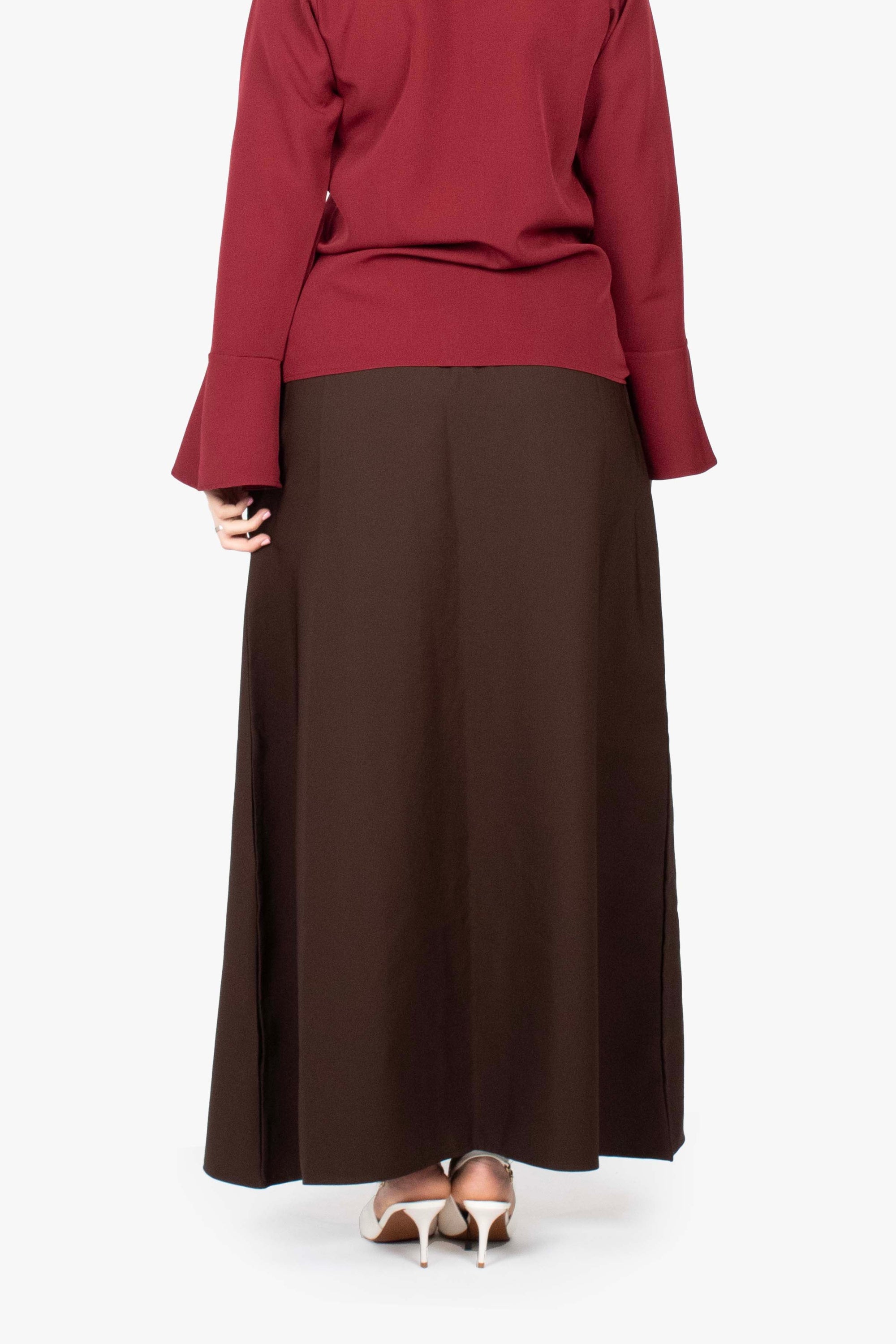 Mocha Brown Elasticated Skirt