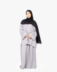 Grey Mélange Two-Piece Abaya