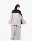 Grey Mélange Two-Piece Abaya