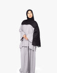 Grey Mélange Two-Piece Abaya
