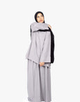Grey Mélange Two-Piece Abaya
