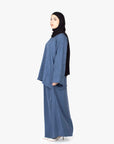 Indigo Mélange Two-Piece Abaya