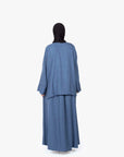 Indigo Mélange Two-Piece Abaya