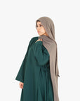 Forest Green Side Wrap Abaya