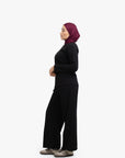 Black V-Neck Top