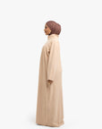 Nude Mock Neck Abaya