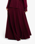 Burgundy Wrap Skirt