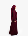 Burgundy Two-Side Tie Top
