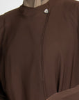 Mocha Collar Abaya