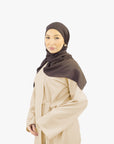 Cream Side Wrap Abaya