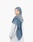 Pale Blue Batwing Abaya