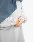 Pale Blue Batwing Abaya