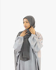 Light Grey Jersey Batwing Abaya