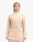 Nude Mock Neck Top