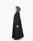 Black Pleat Abaya