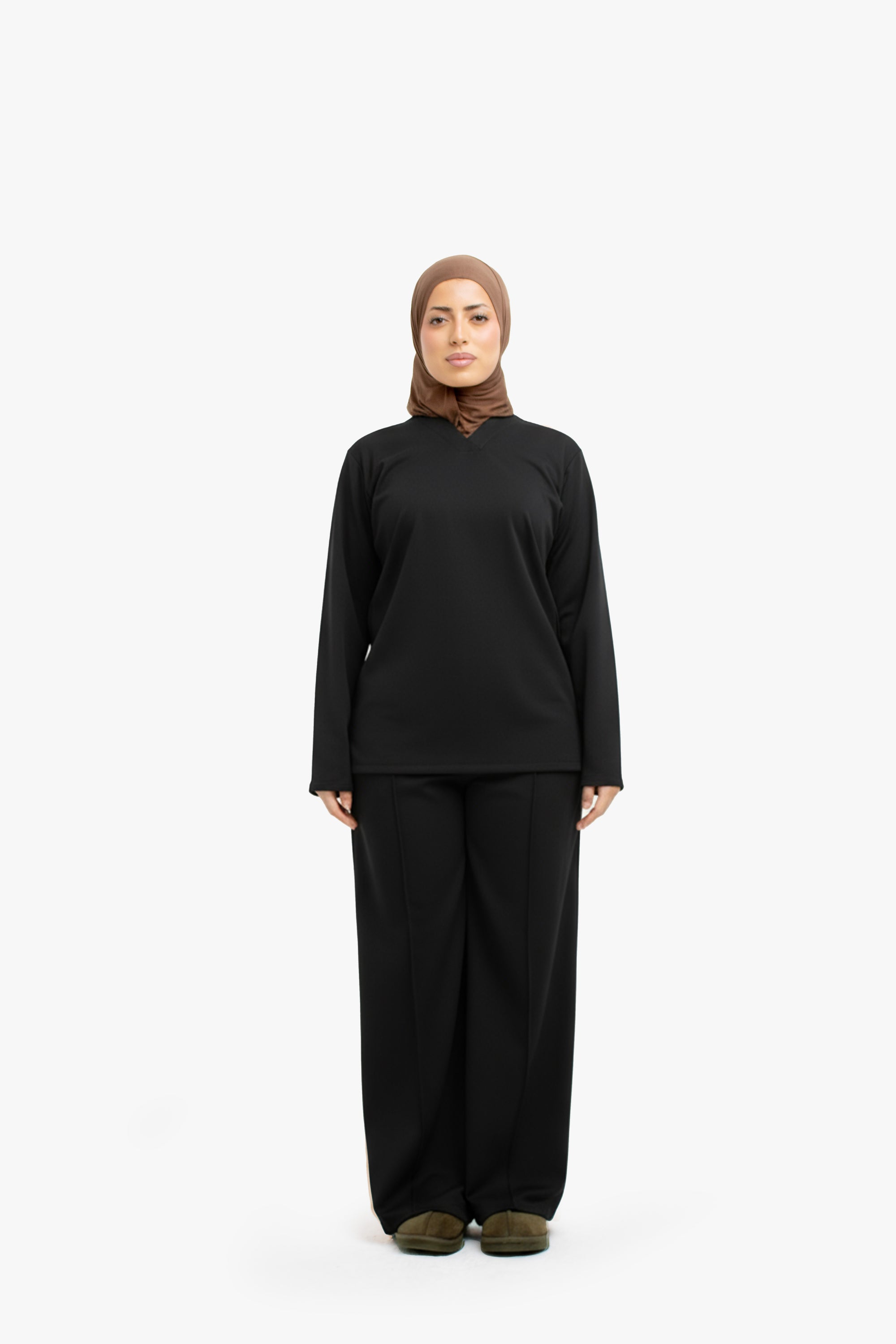 Black High-Waisted Trousers