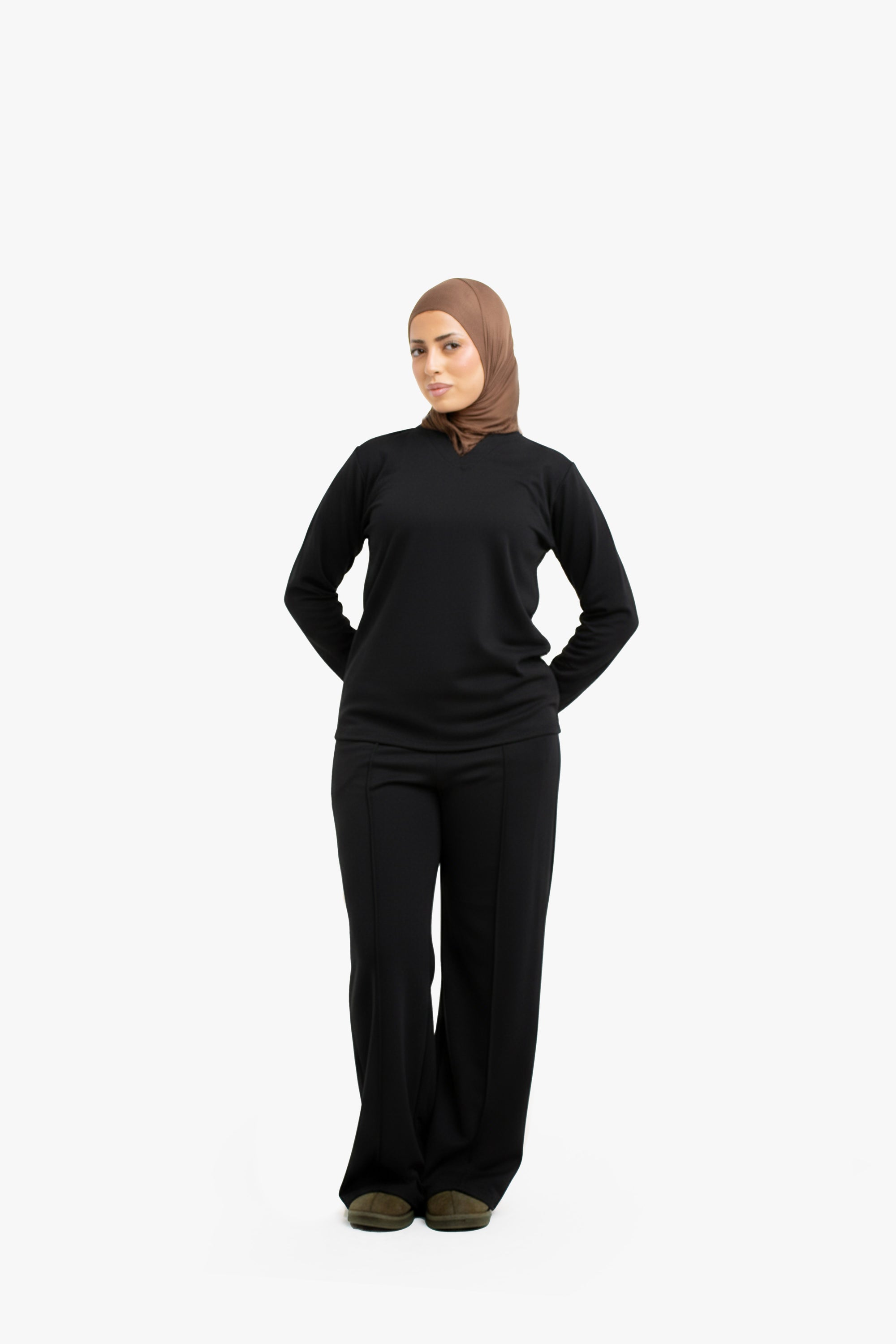 Black High-Waisted Trousers