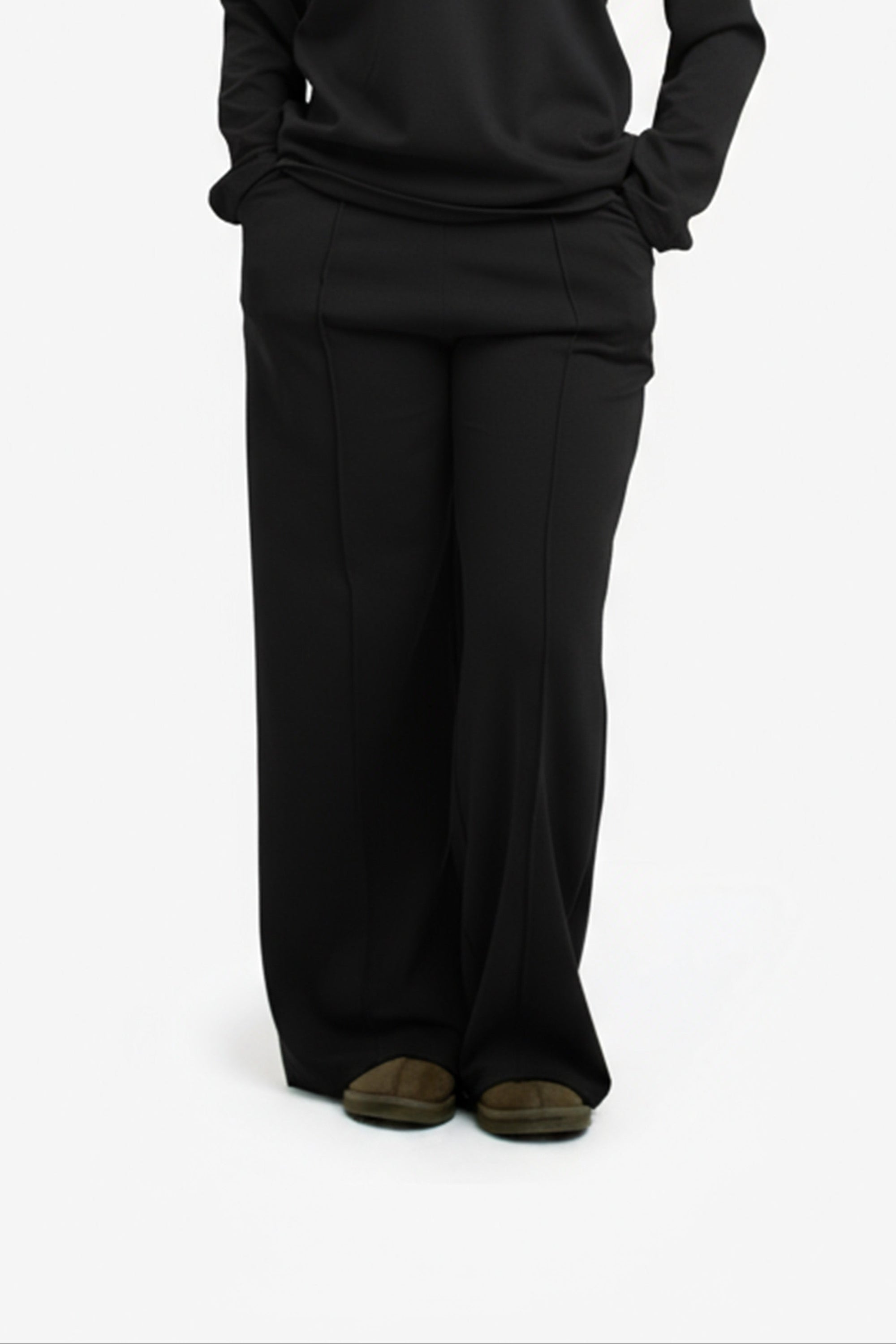 Black High-Waisted Trousers