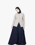 Navy Eight-Panel Skirt