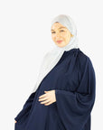 Navy Neck Tie Abaya