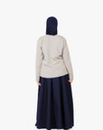 Navy Eight-Panel Skirt