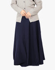 Navy Eight-Panel Skirt