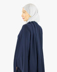 Navy Neck Tie Abaya